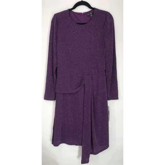 Maggg London Dress Womens Size 10 Purple Metallic Ladies - Picture 1 of 9